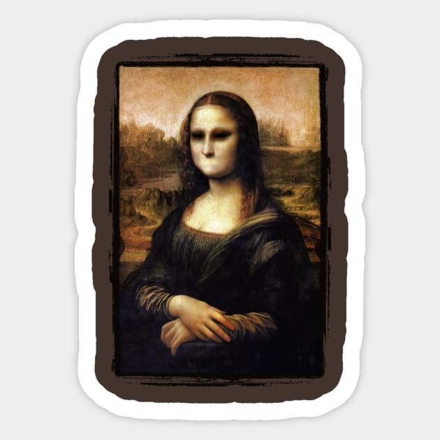 Silent Mona Lisa Sticker by KAMonkey